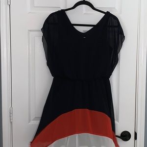 Flowy mid- length dress